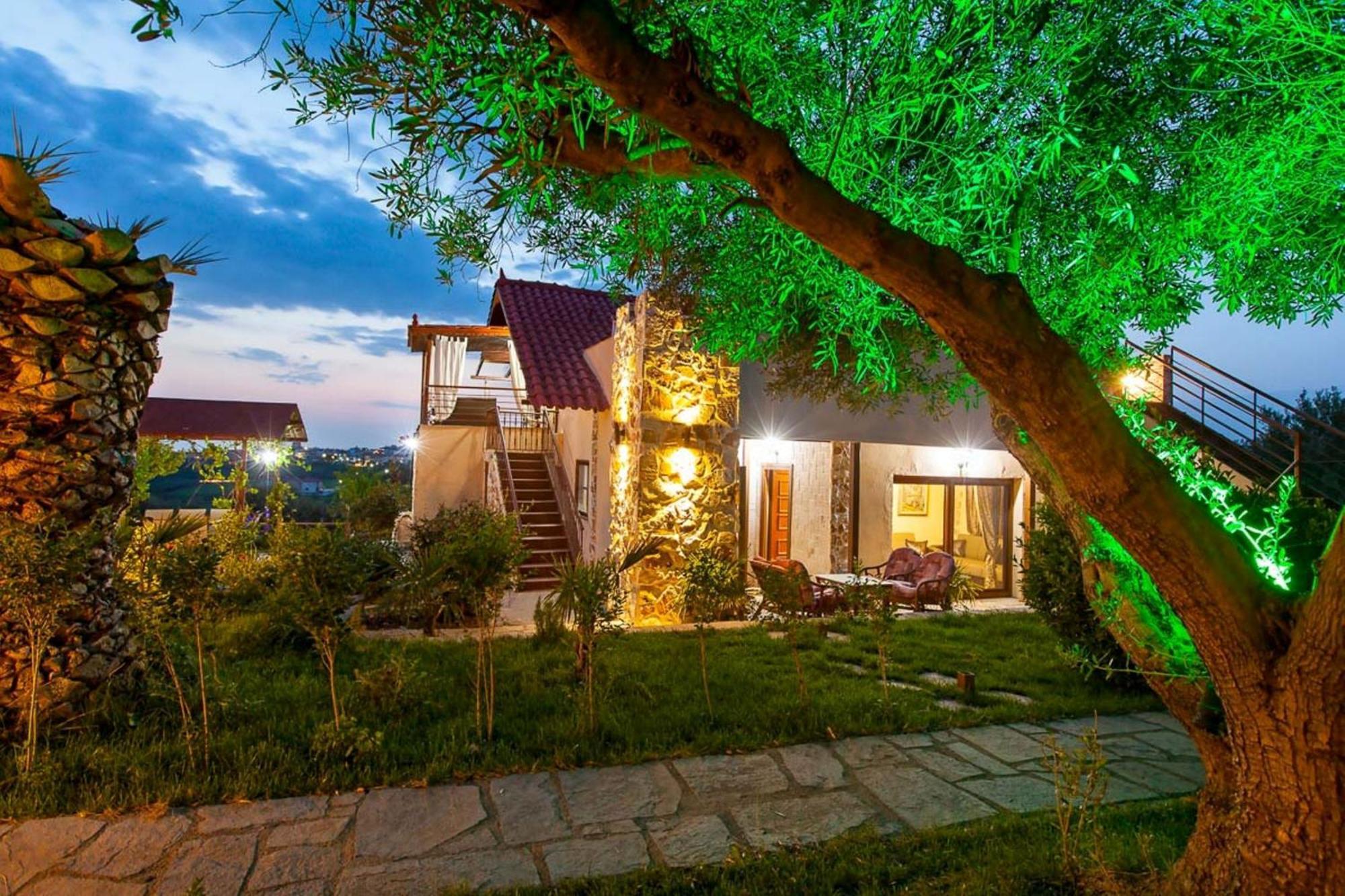Villa Laskari Sea View Nea Moudania Bagian luar foto
