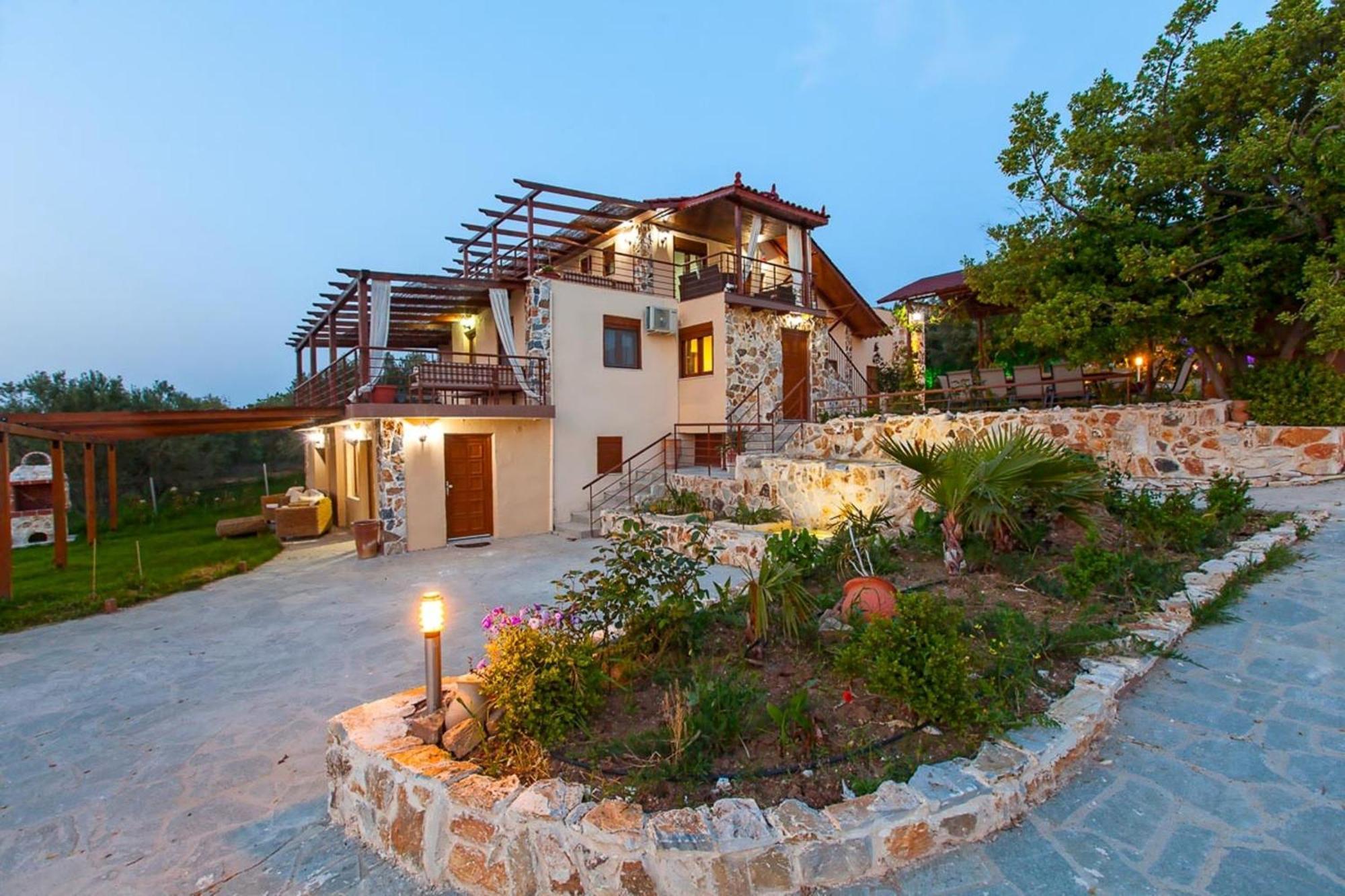 Villa Laskari Sea View Nea Moudania Bagian luar foto